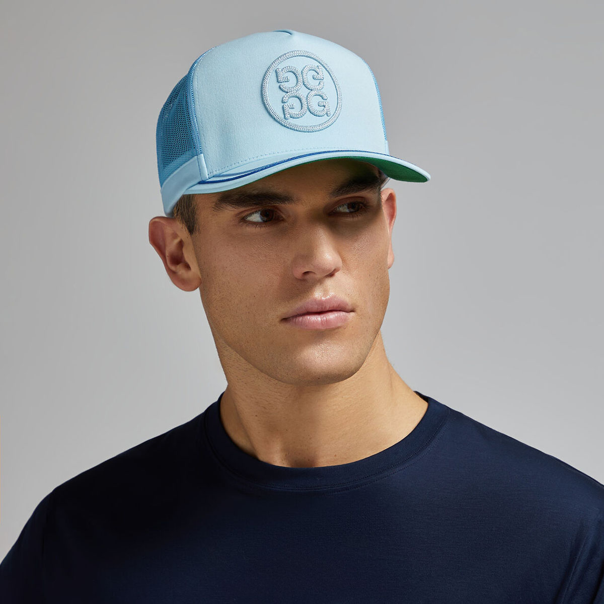 NÓN SOUTACHE KNIT INTERLOCK TALL TRUCKER