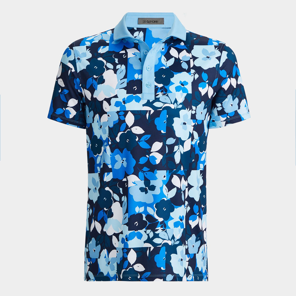 ÁO POLO PATCHWORK FLORAL TECH JERSEY