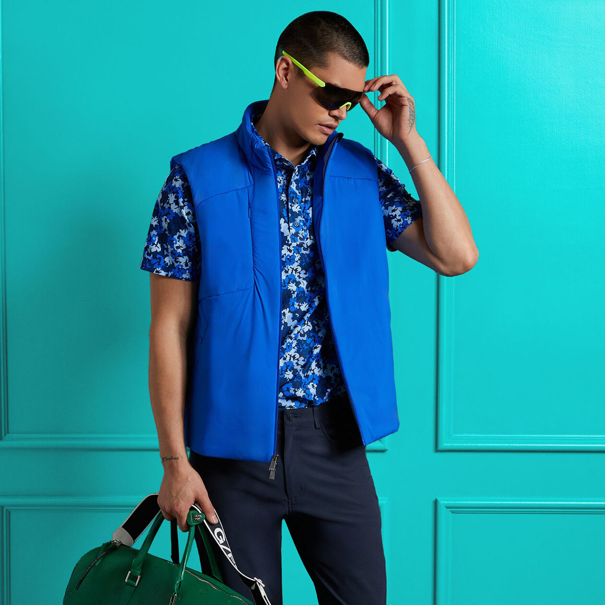 ÁO POLO CAMO FLORAL TECH PIQUÉ