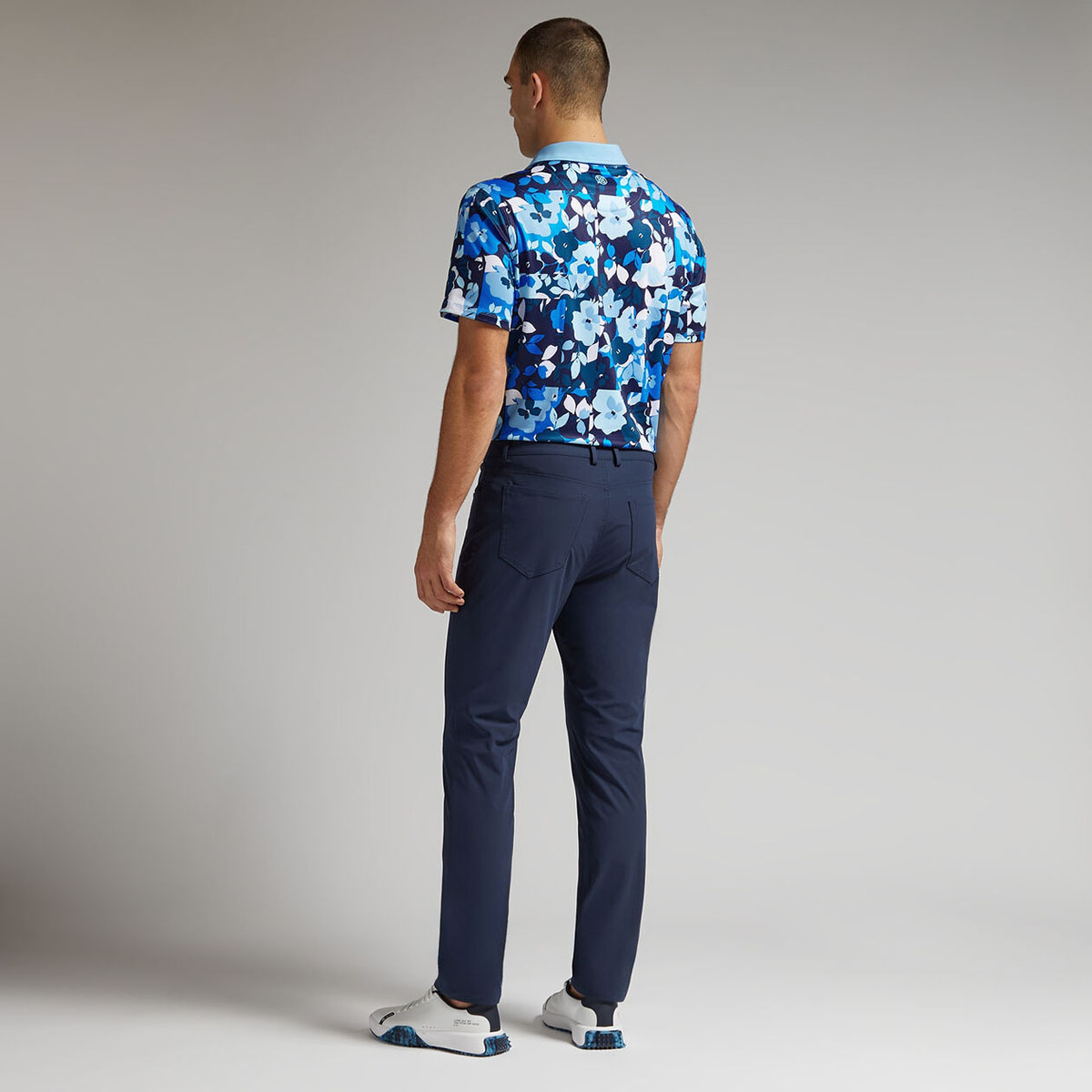 ÁO POLO PATCHWORK FLORAL TECH JERSEY