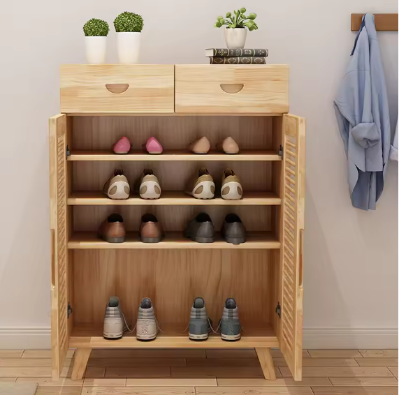 Tủ giày dép gỗ tự nhiên