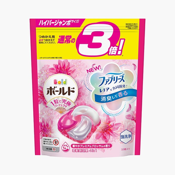 Viên giặt xả Bold P&G Nhật Bản 4in1 hương hoa túi 28 viên (2026)