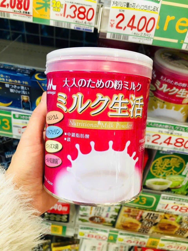 Sữa Morinaga cho người lớn bổ sung lợi khuẩn, Canxi, Sắt... 300gram 24/10/2024 P12