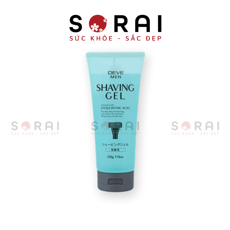 Gel cạo râu Kumano Deve dưỡng ẩm, làm mềm râu tuýp 220g