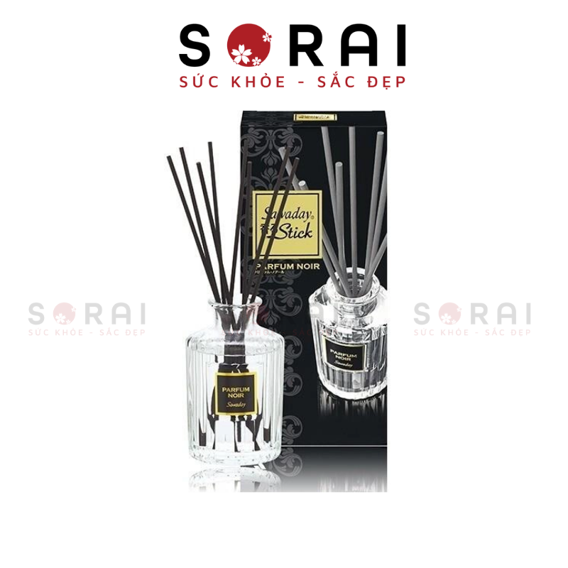 Cắm thơm phòng Sawaday hương nước hoa Parfum Sparkling Pink Kobayashi Nhật Bản 70ml (Đen)