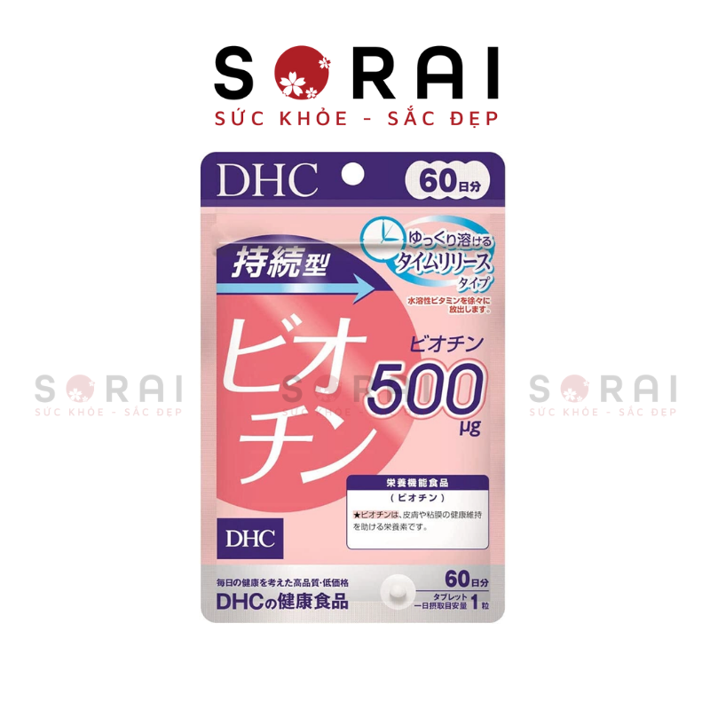 Viên uống Biotin DHC kích thích mọc tóc, chống rụng tóc 60 ngày