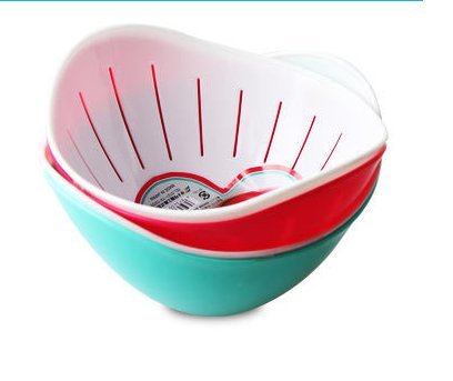 Bộ rổ đựng hoa quả kèm khay hứng tròn