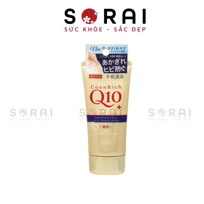 Kem dưỡng da tay Q10 Kosé (nhiều loại) Nhật Bản Bạc (Bảo vệ kép) 80g