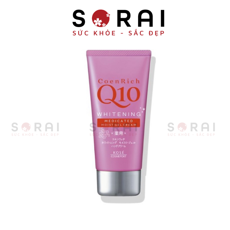 Kem dưỡng da tay Q10 Kosé (nhiều loại) Nhật Bản Hồng đậm (dưỡng ẩm - làm trắng) 80g