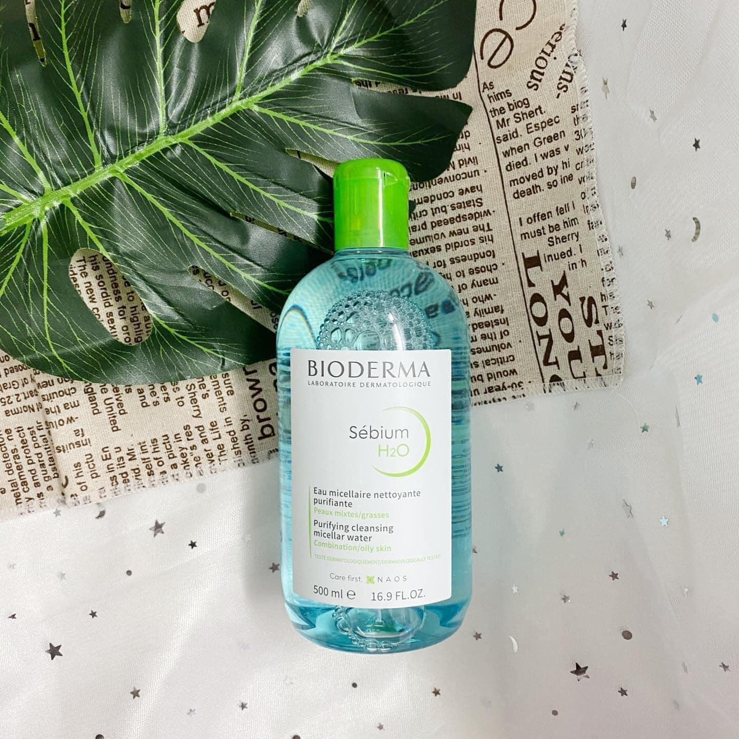 Nước tẩy trang Bioderma Pháp dành cho da dầu, mụn 500 ml (xanh)
