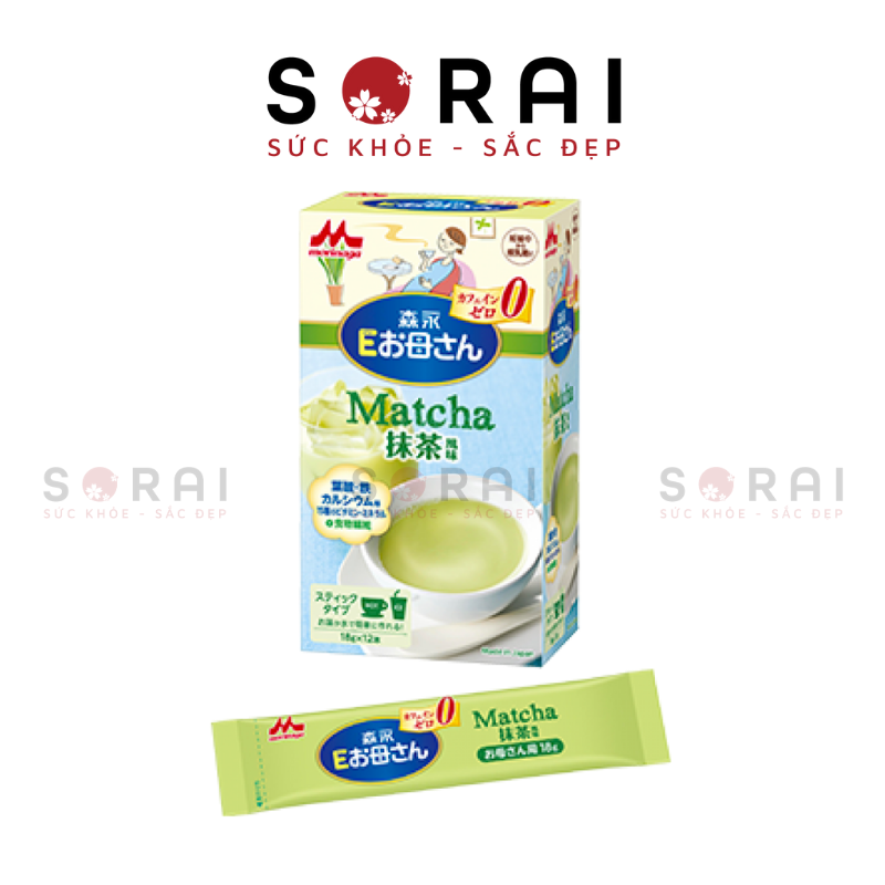 Sữa bầu Morinaga (4 vị) Trà xanh Nhật Bản