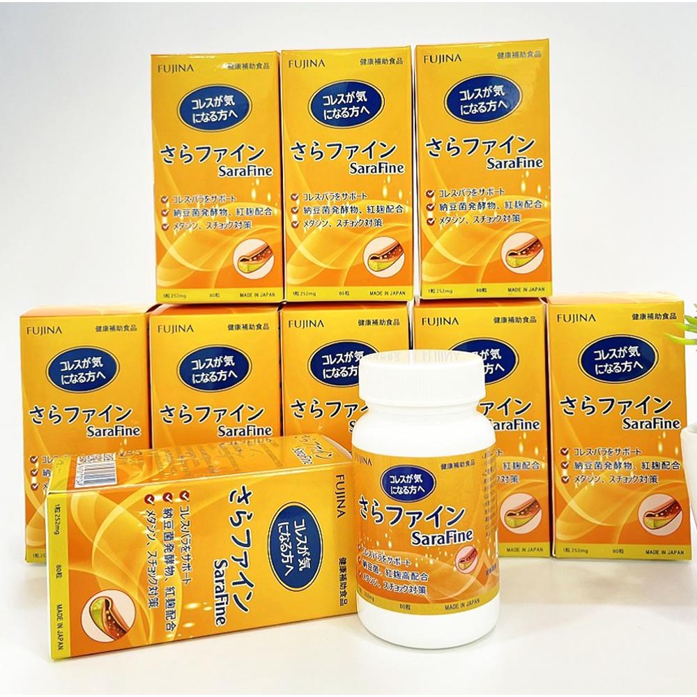 Viên uống giảm mỡ máu SaraFine Fujina 80 viên