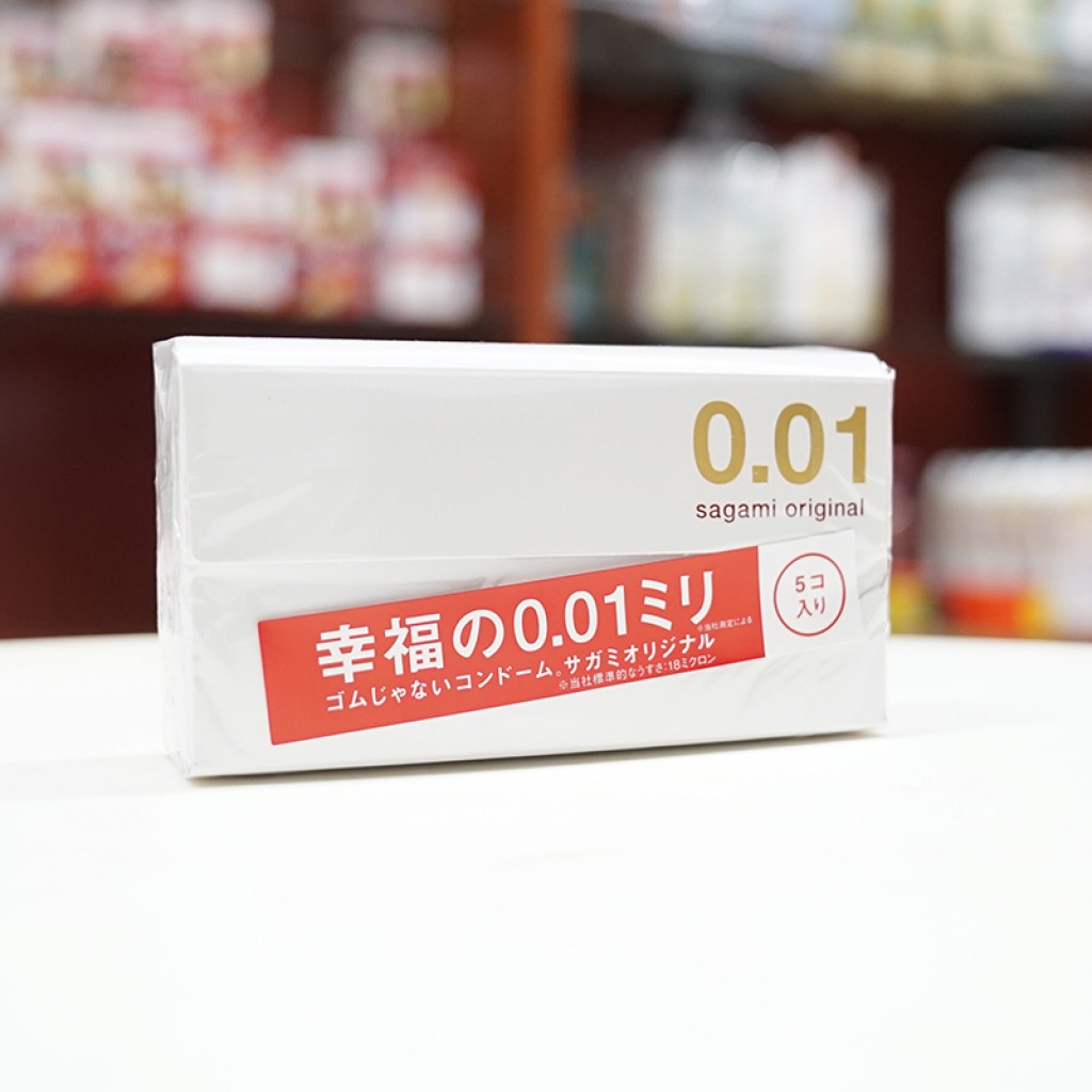 Bao cao su Sagami Original 0.01 Nhật Bản siêu mỏng (5 cái)