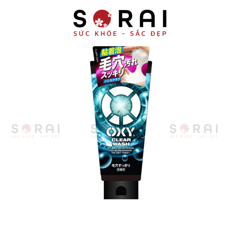 Sữa rửa mặt hoạt tính Oxy Clear Wash 130g - Dưỡng ẩm da, sạch sâu
