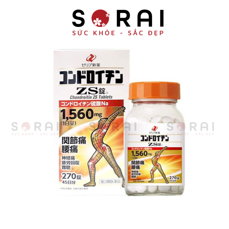Viên uống Bổ xương khớp ZS Chondroitin Nhật Bản 270 viên