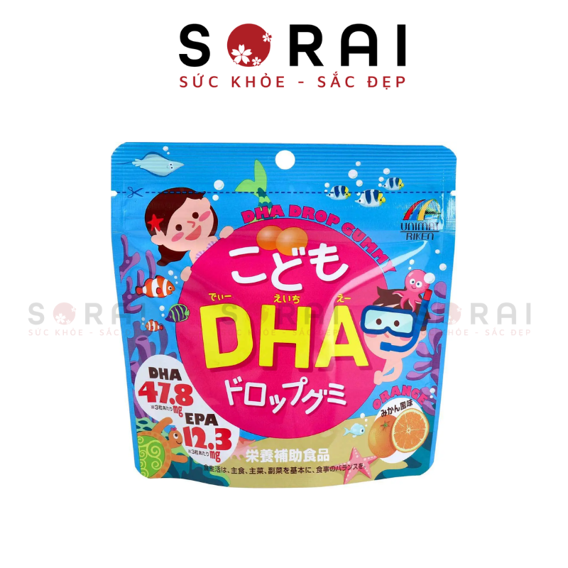 Viên nhai bổ sung DHA vị quýt 90 viên dành cho bé từ 3 tuổi