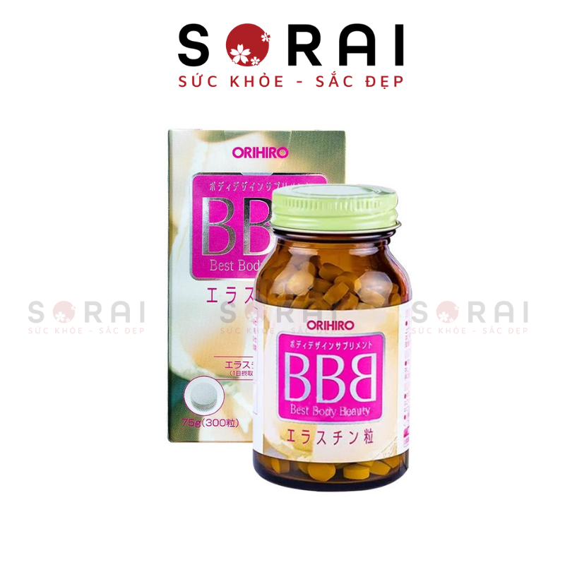 Viên uống nở ngực Orihiro BBB Best Body Beauty 300 viên