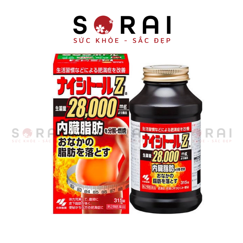 Viên uống giảm mỡ bụng, mỡ nội tạng, giảm cân Z28000 Kobayashi Nhật bản