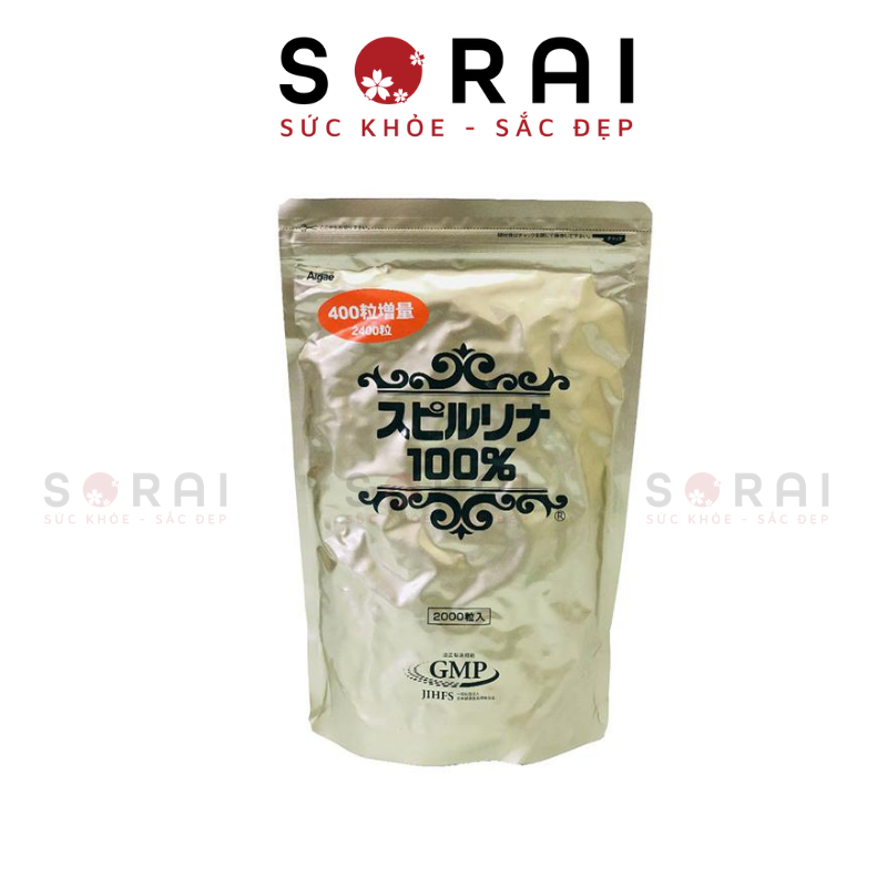 Tảo gói Spirulina 2400 viên (tảo túi)
