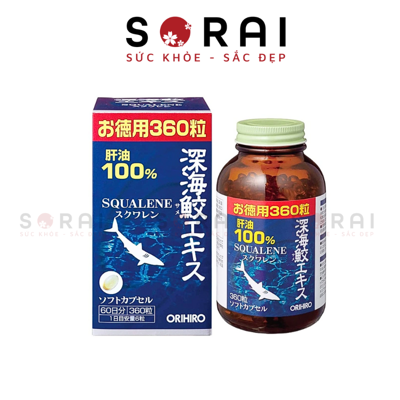 Dầu gan cá mập Orihiro bổ xương khớp, toàn thân 360 viên