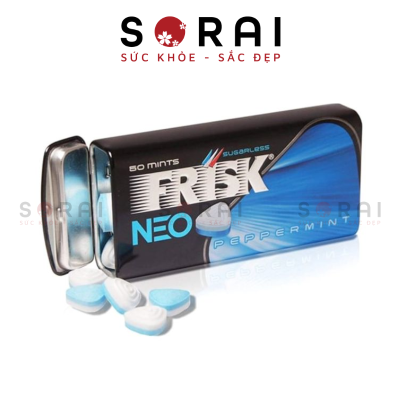 Kẹo ngậm bạc hà FRISK NEO Nhật Bản hộp 50 viên