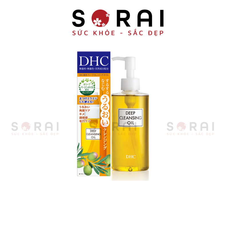 Dầu tẩy trang DHC Olive Deep Cleansing Oil Nhật bản làm sạch sâu chai 70ml