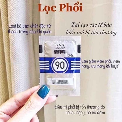 Bột bổ phổi, lọc phổi Seihaitou Nhật Bản hộp 42 gói