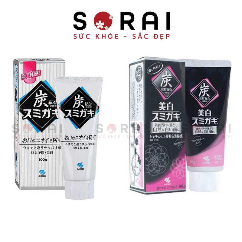 Kem đánh răng Kobayashi than hoạt tính Nhật Bản 100gr