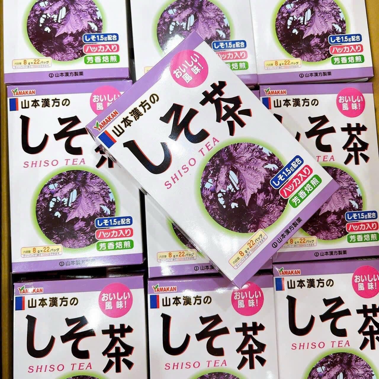 Trà tía tô Yamakan Shiso Tea Nhật Bản 8gr x 22 gói