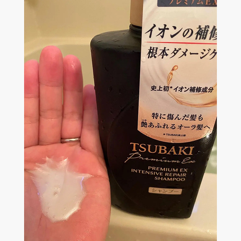 Dầu gội Tsubaki phục hồi tóc gãy rụng, hư tổn chuyên sâu 490 ml(Đen)