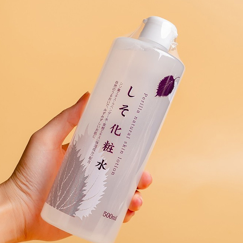 Nước hoa hồng tía tô Dokudami Perilla Natural Skin Lotion Nhật Bản 500ml