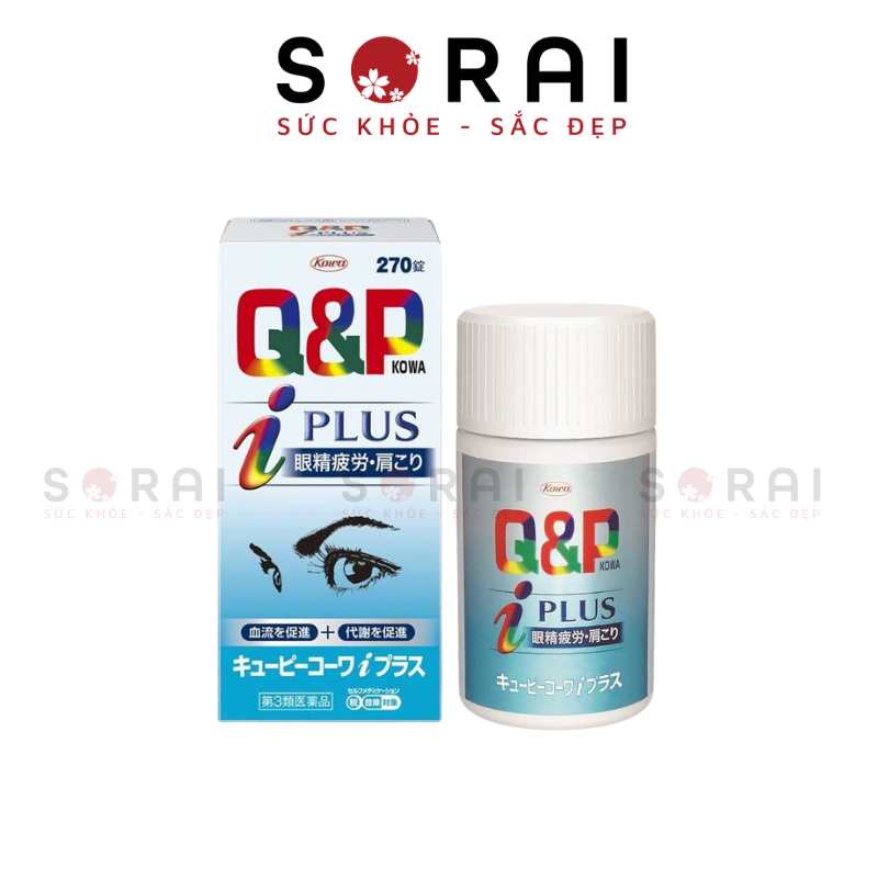 Viên uống bổ mắt, chống mỏi mắt Q&P Kowa Nhật Bản 270 viên