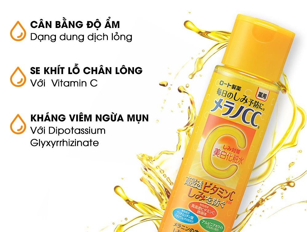 Nước hoa hồng Melano CC cho da khô Nhật Bản 170ml