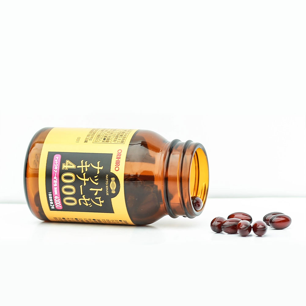 Viên uống hỗ trợ điều trị tai biến, đột quỵ Orihiro Natto 4000FU 60 viên