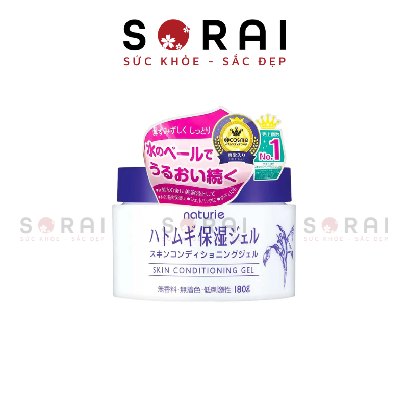Gel dưỡng da chiết xuất ý dĩ Hatomugi Naturie Nhật Bản 180g
