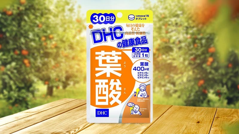 Viên uống bổ sung acid folic DHC Nhật Bản cho bà bầu 30 viên