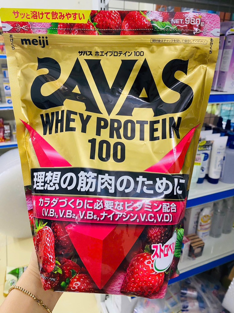 Sữa bột SAVAS Whey Protein 100 Vị Socola 980g