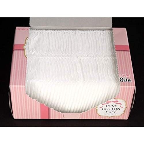 Bông tẩy trang Pure cotton Nhật Bản hộp 80 miếng