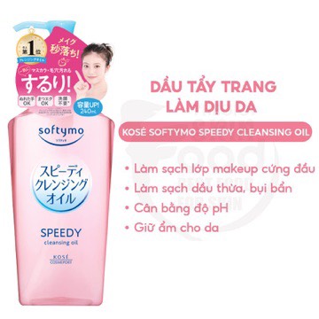 Dầu tẩy trang Kose Softymo Nhật bản 240ml (mẫu mới)