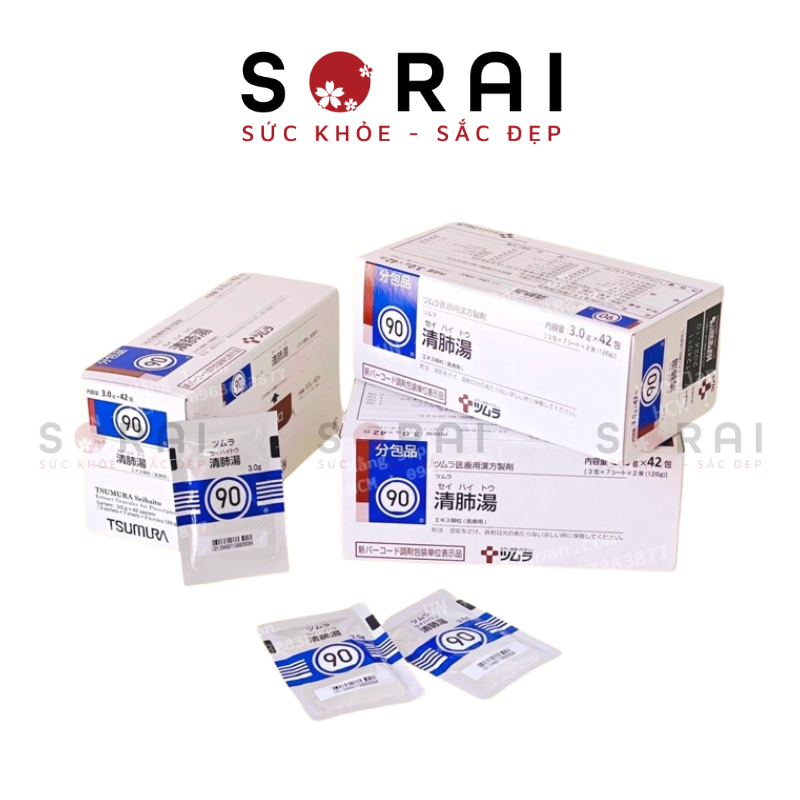 Bột thảo dược lọc phổi Tsumura Seihaito Nhật Bản 3g x 42 gói