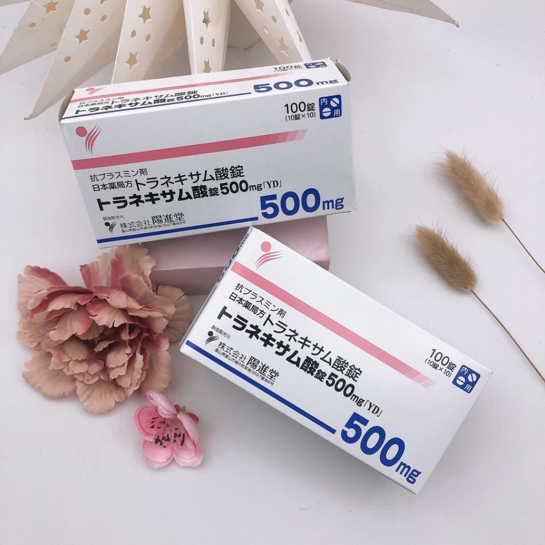 Viên uống ngừa nám trắng da Transamin Nhật Bản 500mg 100 viên