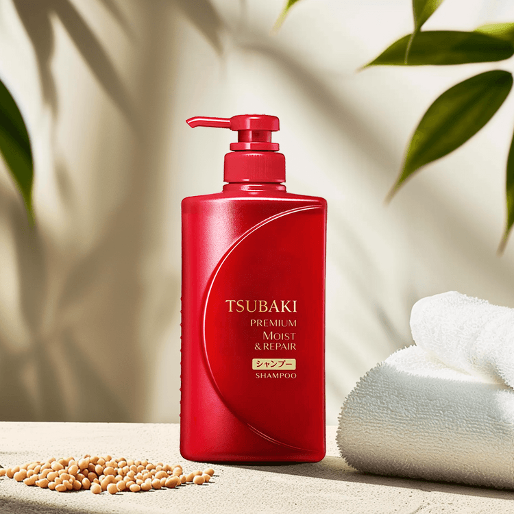 Set dầu gội xả Tsubaki Nhật Bản dưỡng ẩm bản giới hạn 400ml (đỏ)