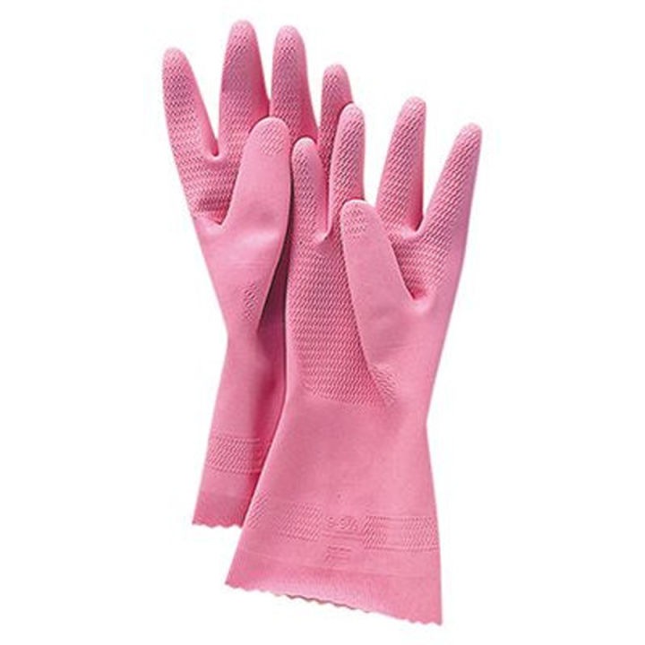 Găng tay cao su Kokubo Nhật Bản size M (xanh/hồng)