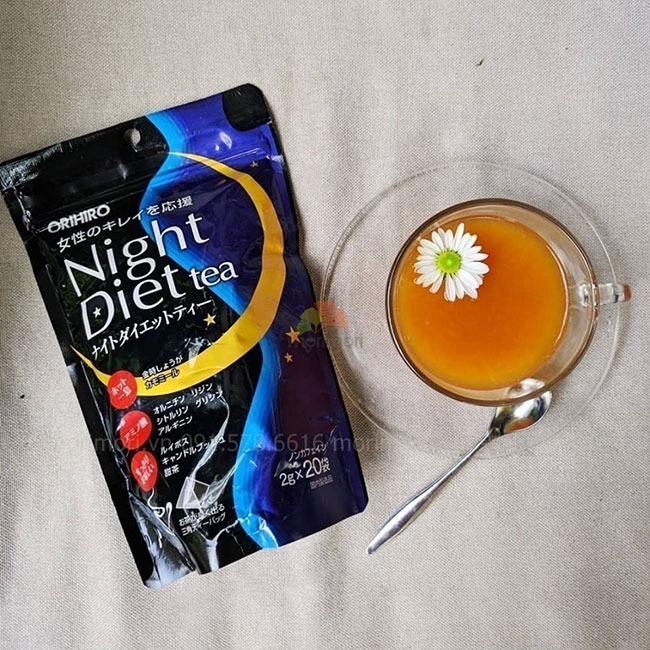 Trà giảm cân ban đêm Orihiro Night Diet Nhật Bản (2 loại) 24 gói