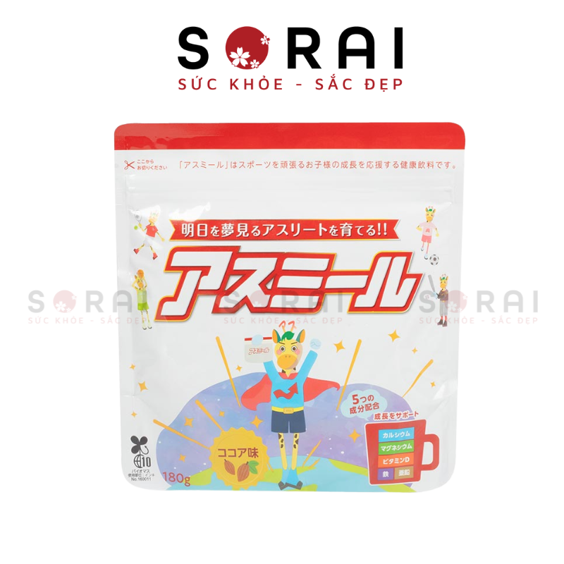 Sữa tăng chiều cao Asumiru Nhật Bản cho bé 3 – 16 tuổi (Mẫu mới 2025)