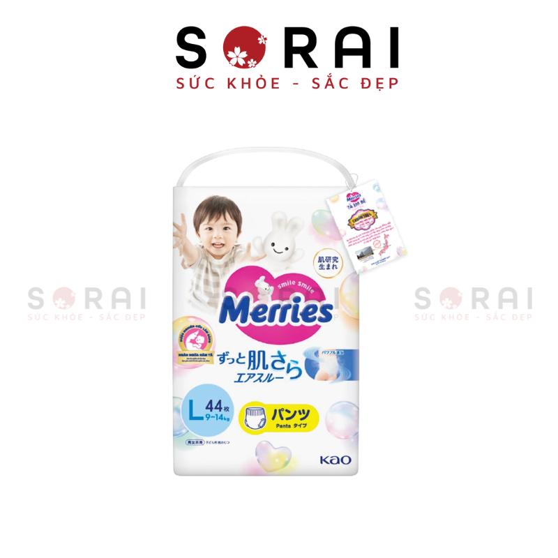 Bỉm Merries size L Nhật Bản 46 miếng