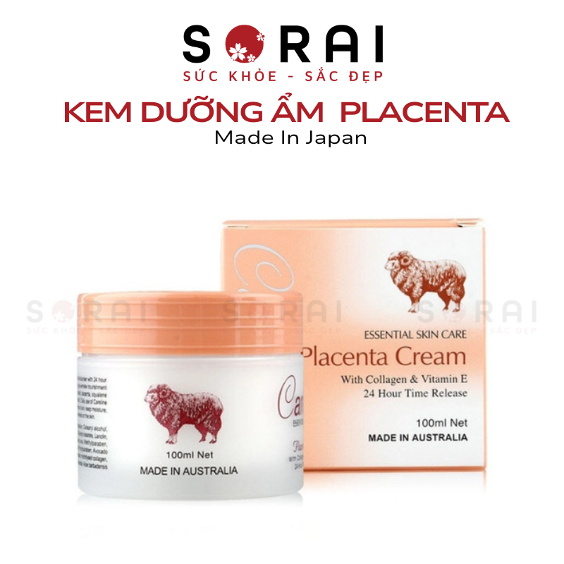 Kem dưỡng ẩm chống lão hoá Placenta Collagen Careline Nhật Bản