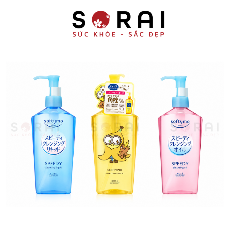 Dầu tẩy trang Kose Softymo Nhật bản 240ml (mẫu mới)