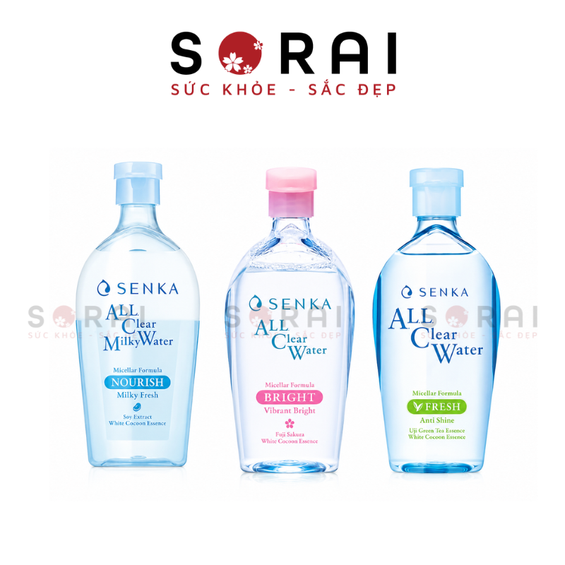 Nước tẩy trang Senka Nhật bản, mẫu mới 400ml