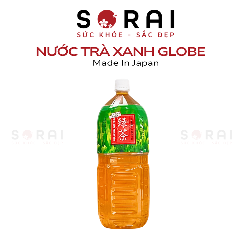Nước trà xanh Globe Nhật Bản chai 2L